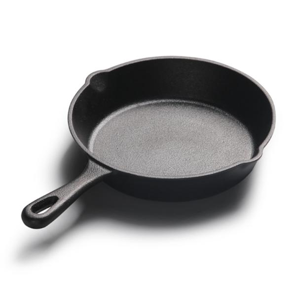 Stekepanne 20cm støpejern flat bunn jevn varmeledning rund nonstick stekepanne for matlaging