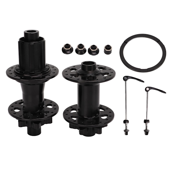 Cykelfront bakre skivnav 32 hål fram 2 bak 4 lager kassettnav set aluminiumlegering med snabbkopplingsspett