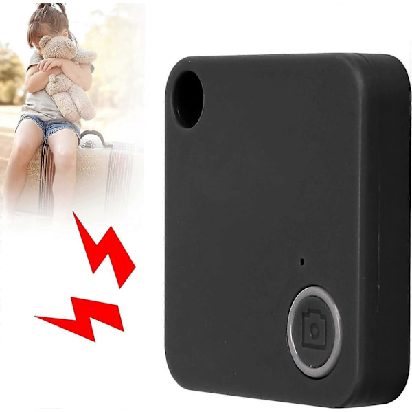 Bluetooth Sporingsenhet Bluetooth Sporer Anti-Mistet Nøkkel Finner Gjenstands Lokalisator Tyverialarm Gjenstands Finner for Barn Kjæledyr Lommebok (svart)
