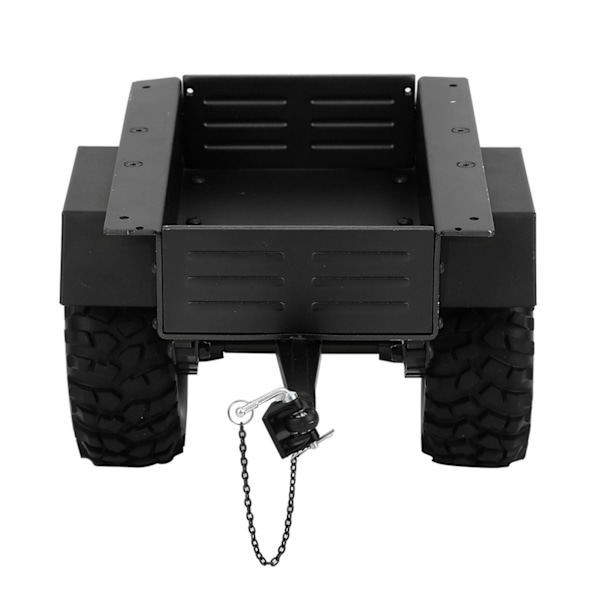 Aluminiumlegering Trailer Bil Hög Simulering RC Bilfordon Modell BarnleksakSvart