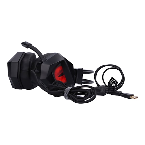 TAIDU Gaming Headset Surround Sound Wired Over Ear LED Hovedtelefon med støjreducerende mikrofon til Xbox One PC