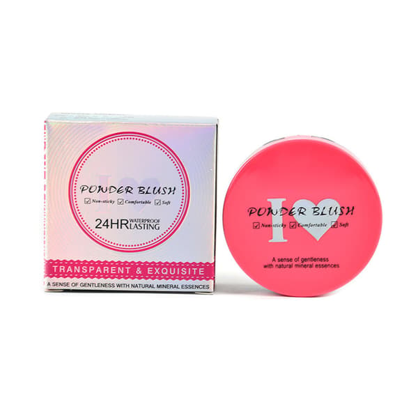 Ansiktssminke Blush Puder Matt Rouge Highlighter Kosmetikkpalett 3#