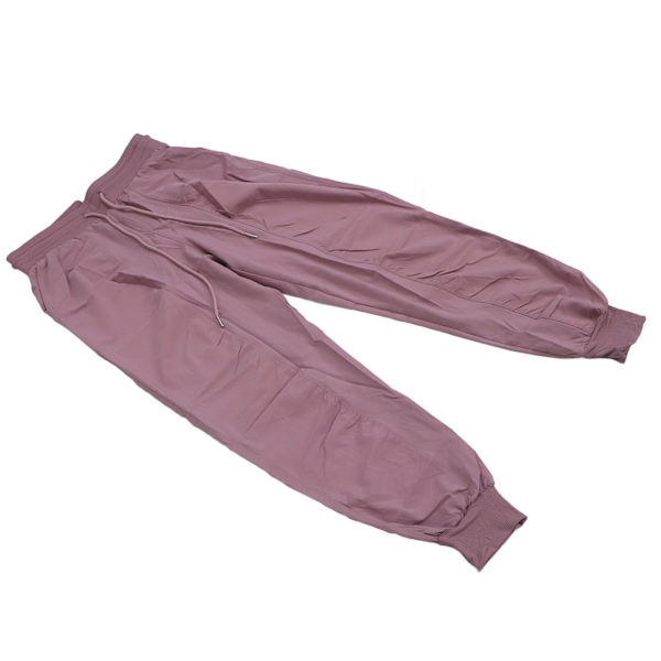 Jogger-housut Löysät Hengittävät nilkkareunaiset Vapaa-ajan kuntohousut Taskuilla ( Harmaa Violetti ) XL