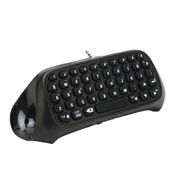 Trådløst Mini Bluetooth-tastatur DC 5V Stabilt Bærbart Gamepad Meldingstastatur for PS4-kontroller