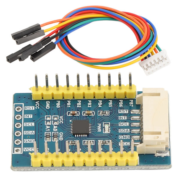 IO-expansionskort I2C-gränssnitt 16 IO-stift stöd 4 expansionsmoduler I2C-gränssnitt expanderar kompatibelt med 3,3V 5V-nivåer