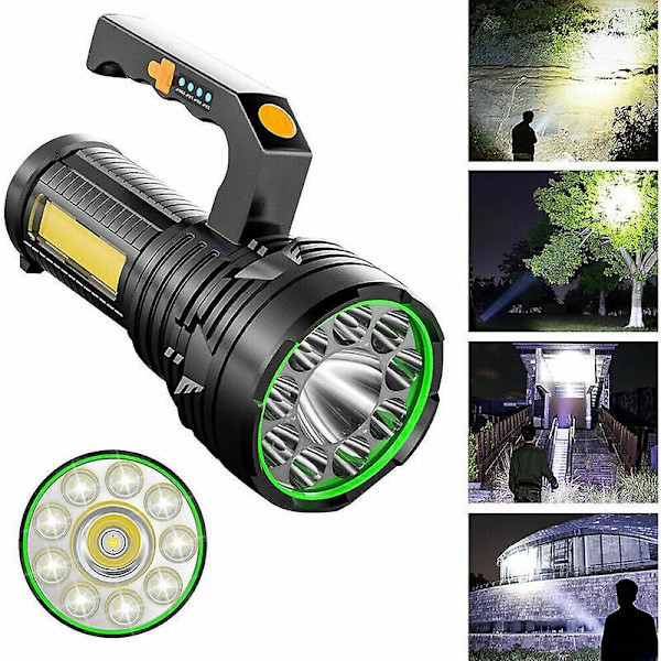 Multifunktionell Portabel Lampa Uppladdningsbar Vattentät Utomhusstrålkastare Nödsituation USB Utomhusbelysning