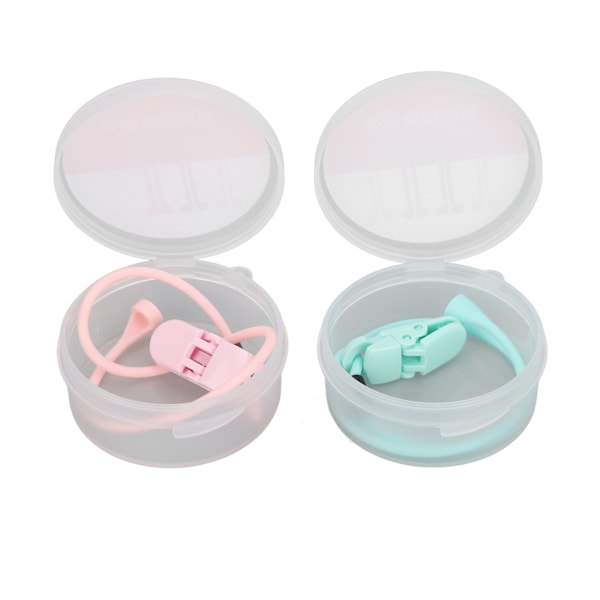 Hörselhjälpsklämmor Rosa Grön Kombinationsset Bärbar Kompakt Flexibel Silikon Hörselhjälp Anti Förlorad Lanyard