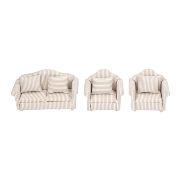 1:12 skala dukkehus sofa håndlavet høj simulation miniature sofa til dukkehus tilbehør