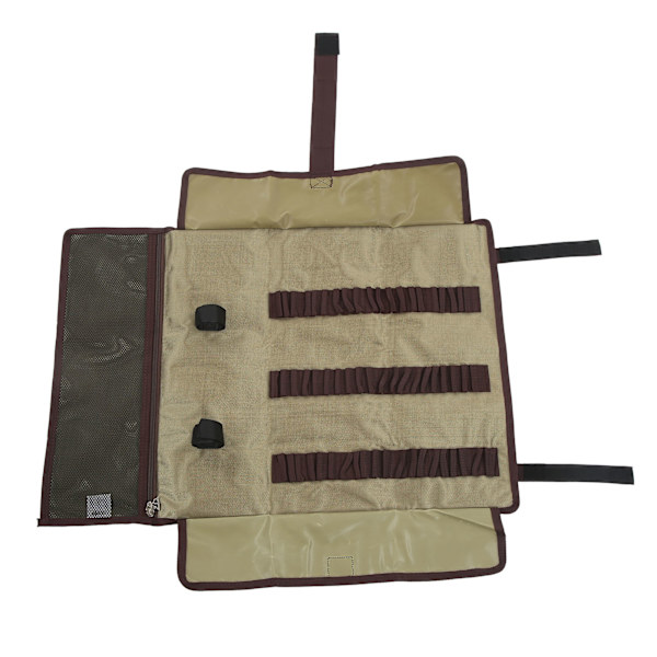 Teltstiften oppbevaringspose enkel håndtaksdesign mesh lomme Oxford klut teltplugger camping hammer butikkpakke lys khaki