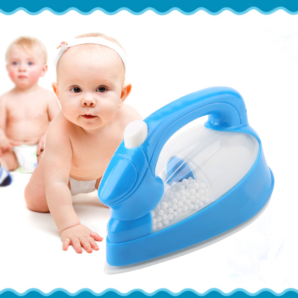 1st Mini Elektriskt strykjärn Plast Rosa Barn Barn Baby Girl Låtsaslek Hushållsapparater Leksak