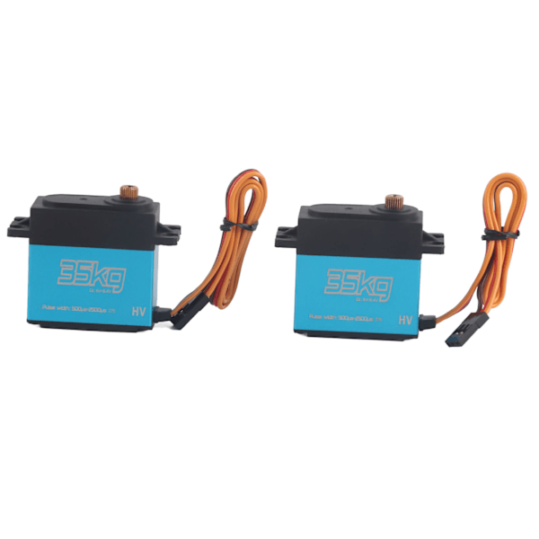 2 stk 35 kg kjernefri motor digital servo full metall gir servo vanntett for 1/8 1/10 RC bil