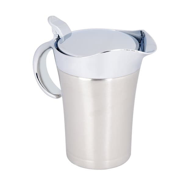304 rustfrit stål termisk isoleret dobbeltvægget sovsbåd kande serveringskande (L, 750 ml)