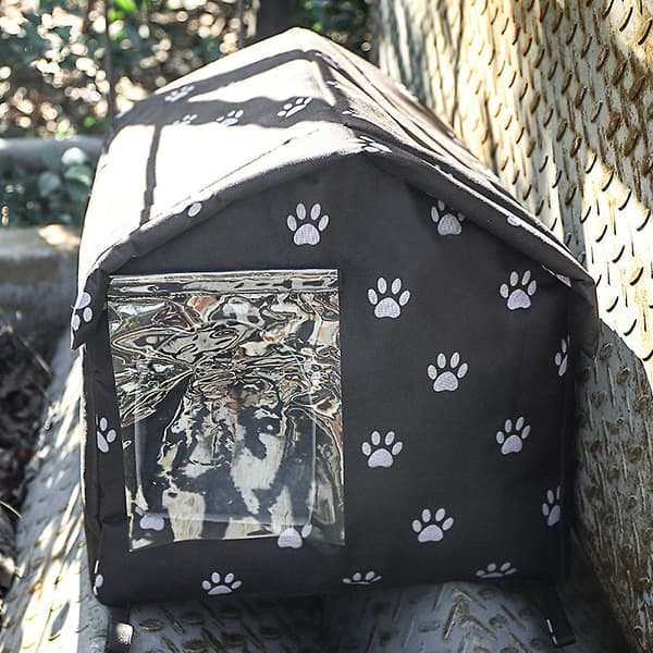 Outdoor Pet Sleeping Tent Windproof Waterproof Pet Home for the Yard S