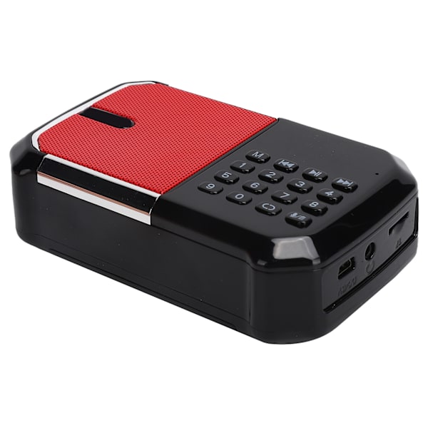 K-87 Bärbar Digital FM-radio Bluetooth-högtalare USB-ljudspelare Stöd Minneskort Röd