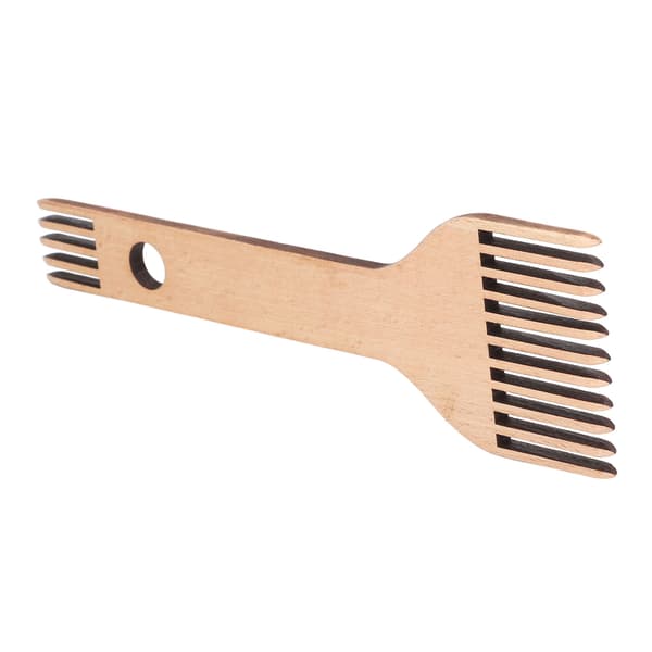 Vævekam Dobbeltendet Ergonomisk Design Holdbar Bøg Blank Overflade Trævævekam til Vævehåndværk