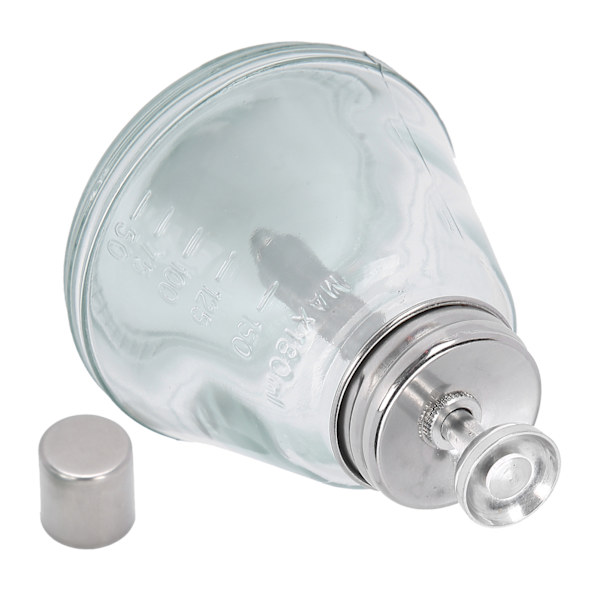 Tryk Type Flydende Pumpe Dispenser Neglelak Fjerner Genopfyldelig Flaske 180ml (Aluminium Kerne)