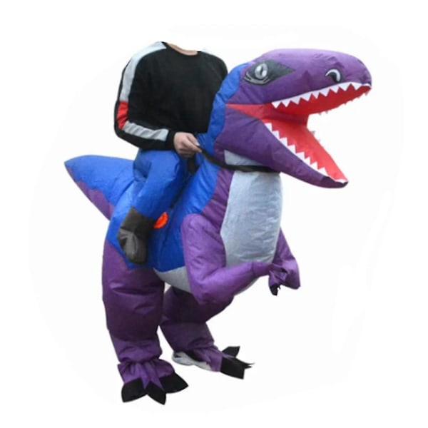 Oppustelig Dinosaur Kostume til Voksne og Børn - Polyesterstof Festtøj