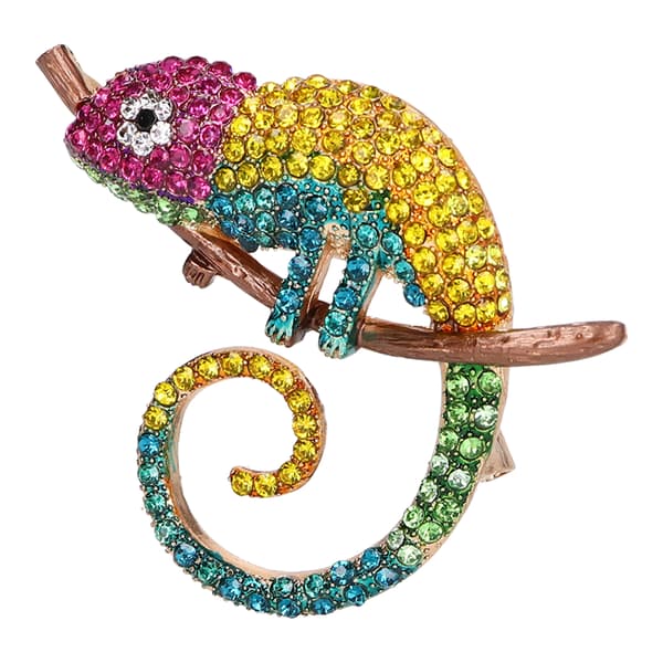 Brosch Modedesign Anole Look Fint utförande Vackert utseende Lättviktsbrosch Gul