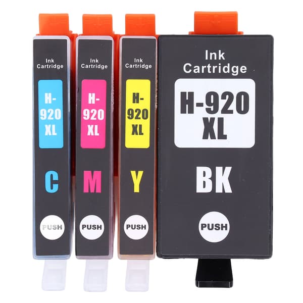 4 stk. blekkpatroner for HP Officejet 6000 6500 Wireless 6500A 7000 7500 7500A skrivere