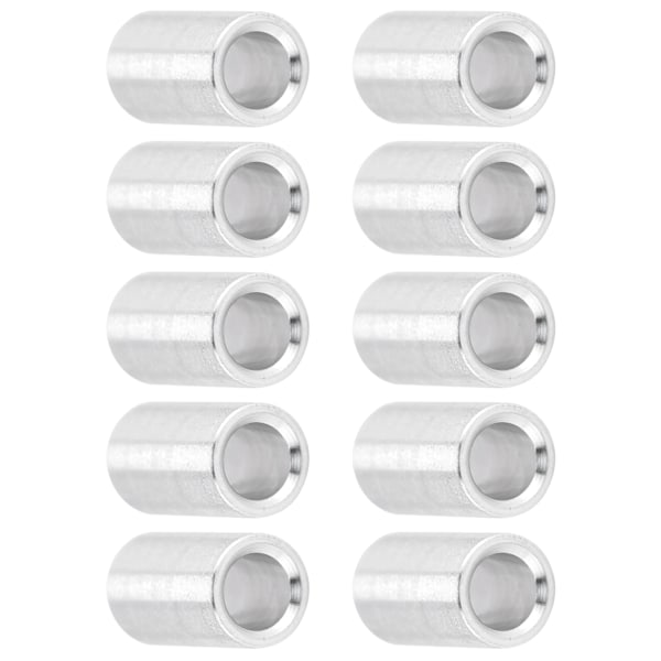 10 st aluminiumlegering distansrör runda gänglösa distansstöd tillbehör ytterdiameter 6 mm lång 10 mm