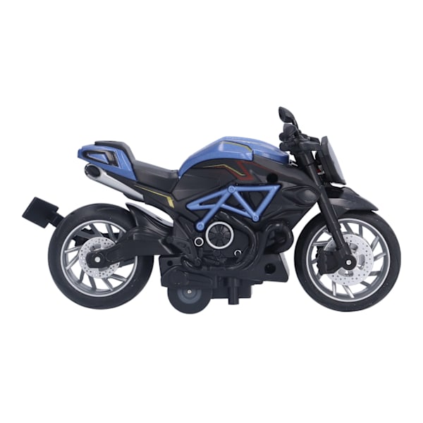 1:12 Motorsykkelmodell Barn Leker Ornamenter Simulering Legering Tilbake Motorsykkelmodell Blå