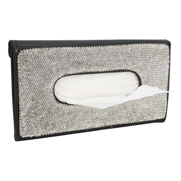 Rhinestone Solskærm Servietboks Bling Serviet Opbevaringsholder Universal Biltilbehør