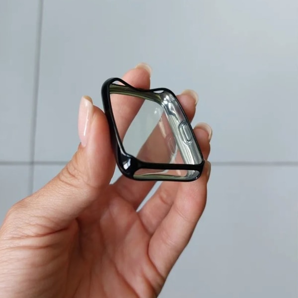 Skärmskydd för klocka, hög känslighet, ergonomiskt TPU-fodral med fullt skydd för Huawei Fit2 Watch, svart
