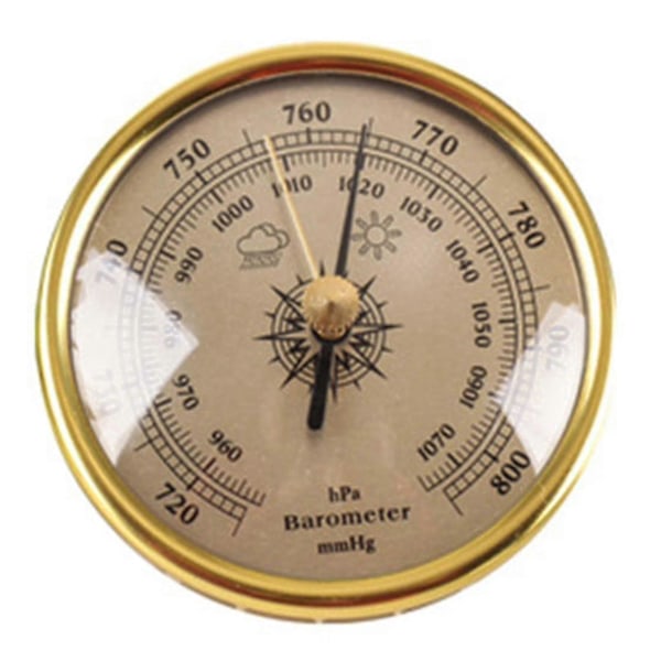 Hygrometer Analog Hygrometer Mekanisk Rund Hygrometer Fugtighedsmåler sølv