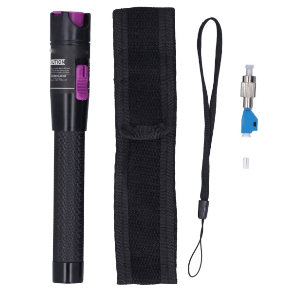 30km Visual Fault Locator Non Contact Detection Portable VFL Red Light Pen with FC LC Adapter