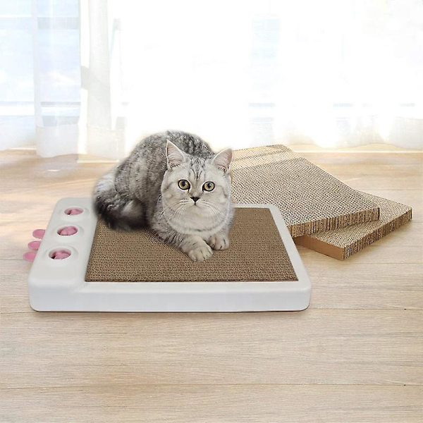 Kattmynta Kattleksaker Klösbräda Väggmonterad Kartong Klösdyna för Kattungar och Katter