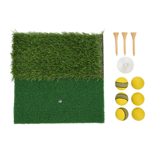 Iskumatto Dual Grass Minigolf -harjoittelualustan aloitusalue osuma nurmimatto