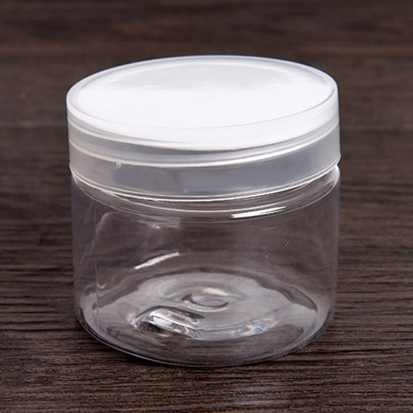 50 ml gjennomsiktige flasker med bred åpning for fiskeagn