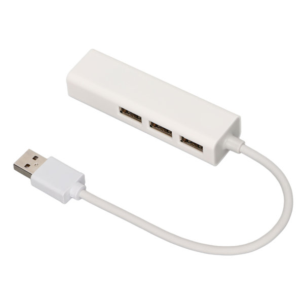 Dokkingstasjon Multifunksjonell 4 i 1 USB til RJ45 480 Mbps USB-hub-splitter for datamaskiner