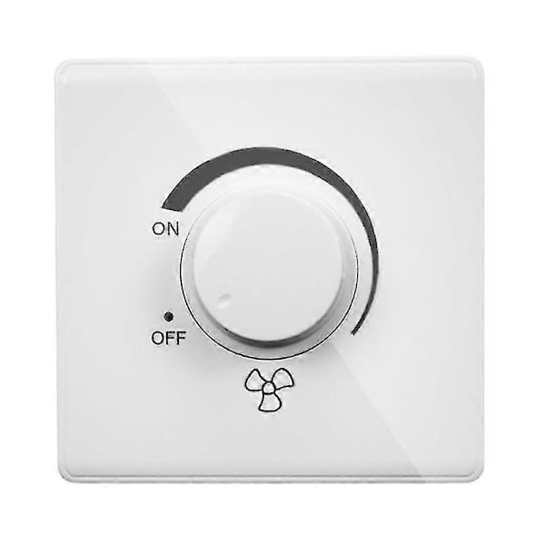 Trinnløs Hastighetskontroller Veggbryter for 86 Type Takvifte - 220v 10a