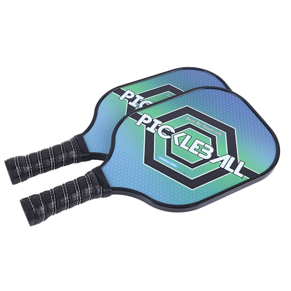 2 st Pickle Ball-paddel Slitstarkt Kol PE Bekvämt Grepp Lätt Pickle Ball-set med 4 Bollar för Utomhus Hem Hexagonal
