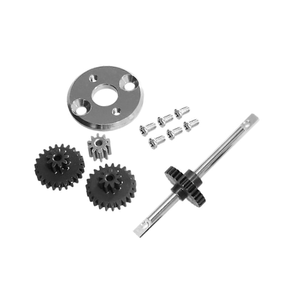 RC Bil Gearbo x Motor Pinion Gear 370 Motorbeslag til MN78 MN82 1/12 RC Bil - Sølv - Sølv