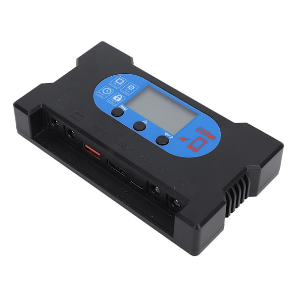 Solsystemregulator HD-skärm Dubbel USB Typ C DC Snabbladdning Multiskydd Solpanelsregulator 10A