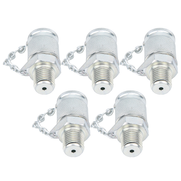 5 stk. hydraulisk testadapter gevindtestkobling stik trykmåling PT/PPTNPT1/4