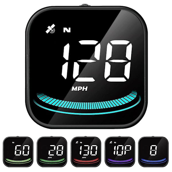 Smart GPS speedometer med overhastighedsalarm og træthedsadvarsel - 2,2' LCD-skærm