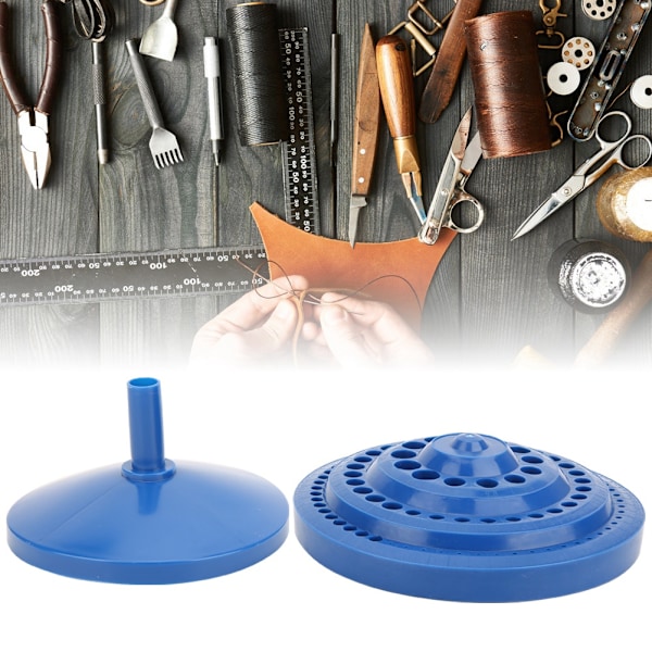 Multifunksjonell drillboks verktøy oppbevaringsboks rund form drill bits multi hull DIY plastboks