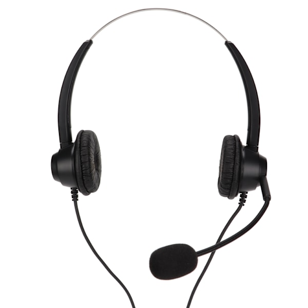 H360D‑3.5‑MV Binauralt kundeserviceheadset Sort Justerbart Telefonheadset til 3,5 mm hovedtelefonstik