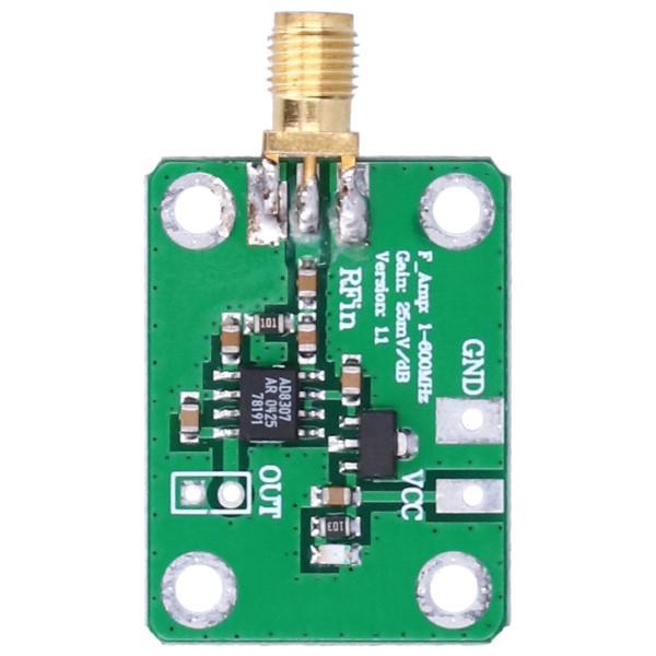 AD8307 Detektormodul RF Signalstyrkemätare Logaritmisk Detekteringskomponent 1‑600MHz
