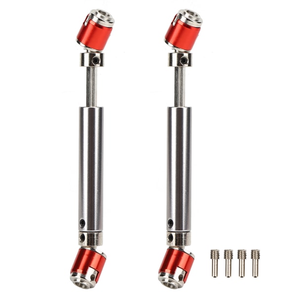 2 stk. metalltransmisjonsdrivaksel passer til Axial SCX10 D90 1/10 RC Crawler Mini Bildeler