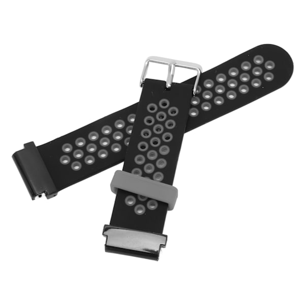 Urbånd Silikone Quick Release Justerbart Sport Ur Smartwatch Rem Erstatning til Amazfit Falcon 22mm Sort Grå