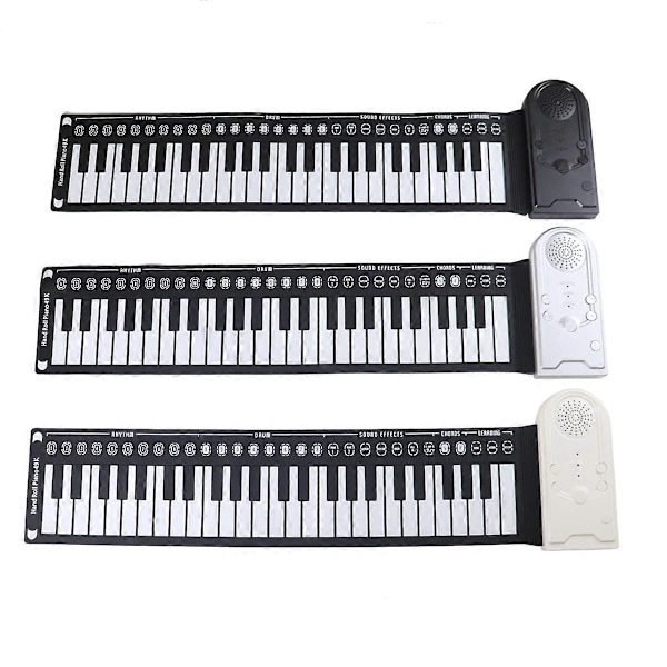 49-tangenters håndrullet piano, undervisningsinstrument, sølv