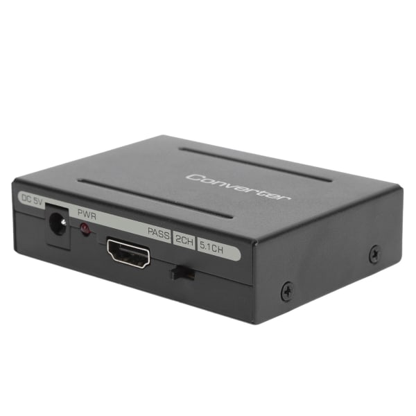 Audio Extractor Converter HighDefinition Multimedia Interface til AUDIO+ SPDIF+ R/L (svart)