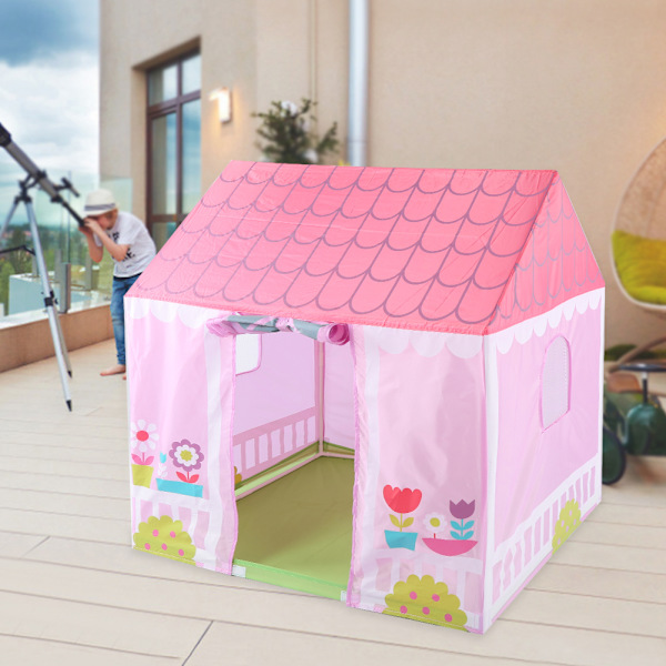 190T polyesteriä, ympäristöystävällinen PVC-letku, lasten sisä- ja ulkoleikkiteltta, retkeilyyn, leirintään, puutarhaan, lasten leikkihuone