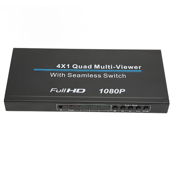 HD Multimedia Interface Quad Multi Viewer 4x1 4 i 1 ud 1080P IR HD Multimedia Interface Quad Multi Viewer 110‑240V AU Stik