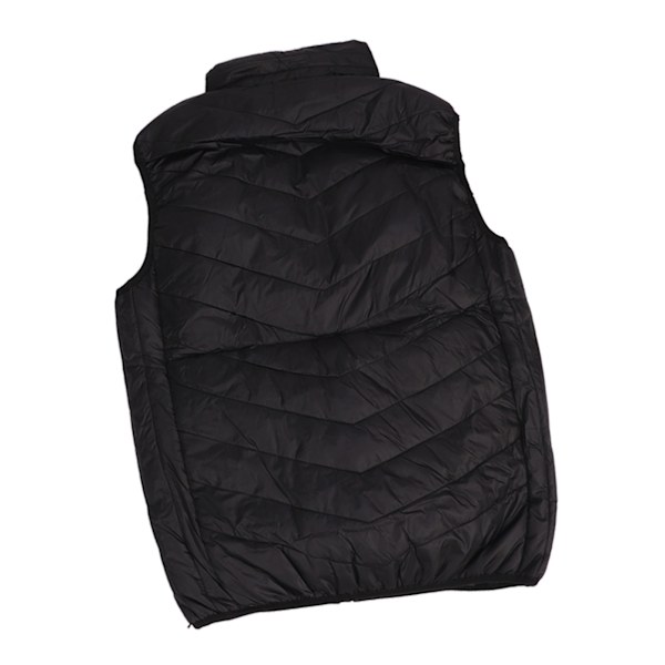 Oppvarmet vest for menn, smart USB elektrisk vest, vinter termisk oppvarmingsvest, 9 soner oppvarming, svart, 4XL