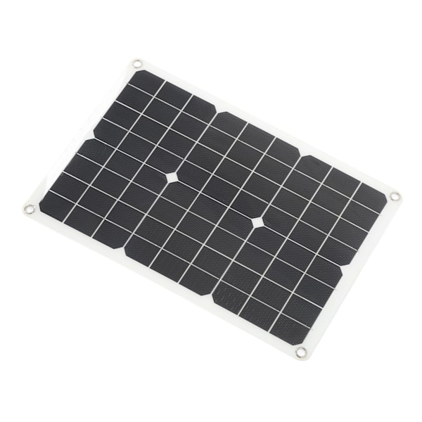 Solcellepanel Kit Monokrystallinsk Høj Konverteringshastighed Dual USB Interface Output DIY Solcellepanel til Vandreture Camping 20W 5V